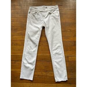 VINEYARD VINES White Denim Jeans w/Raw Hem sz 4